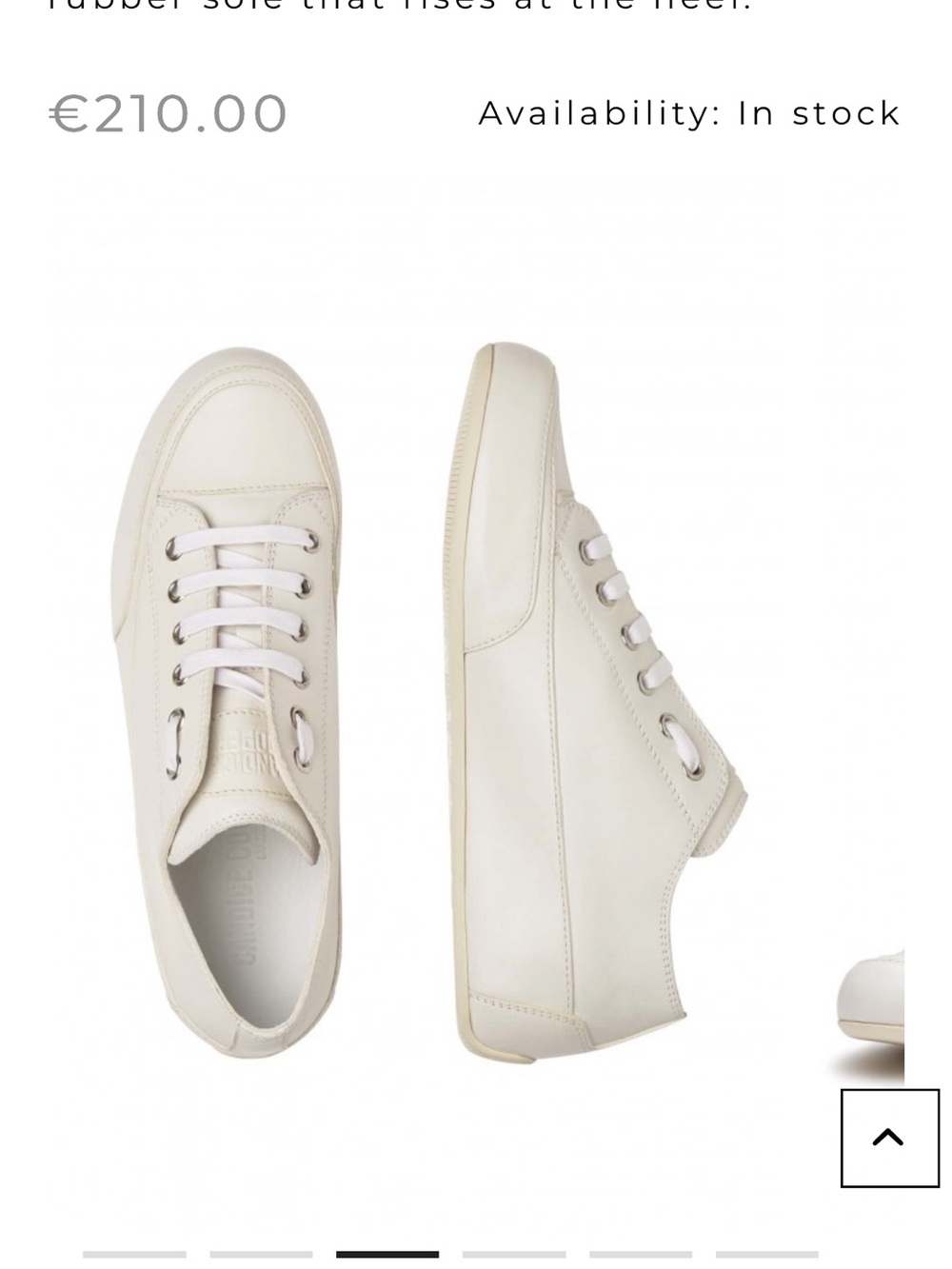 Candice Cooper Off-White Low-Top Leather Sneakers